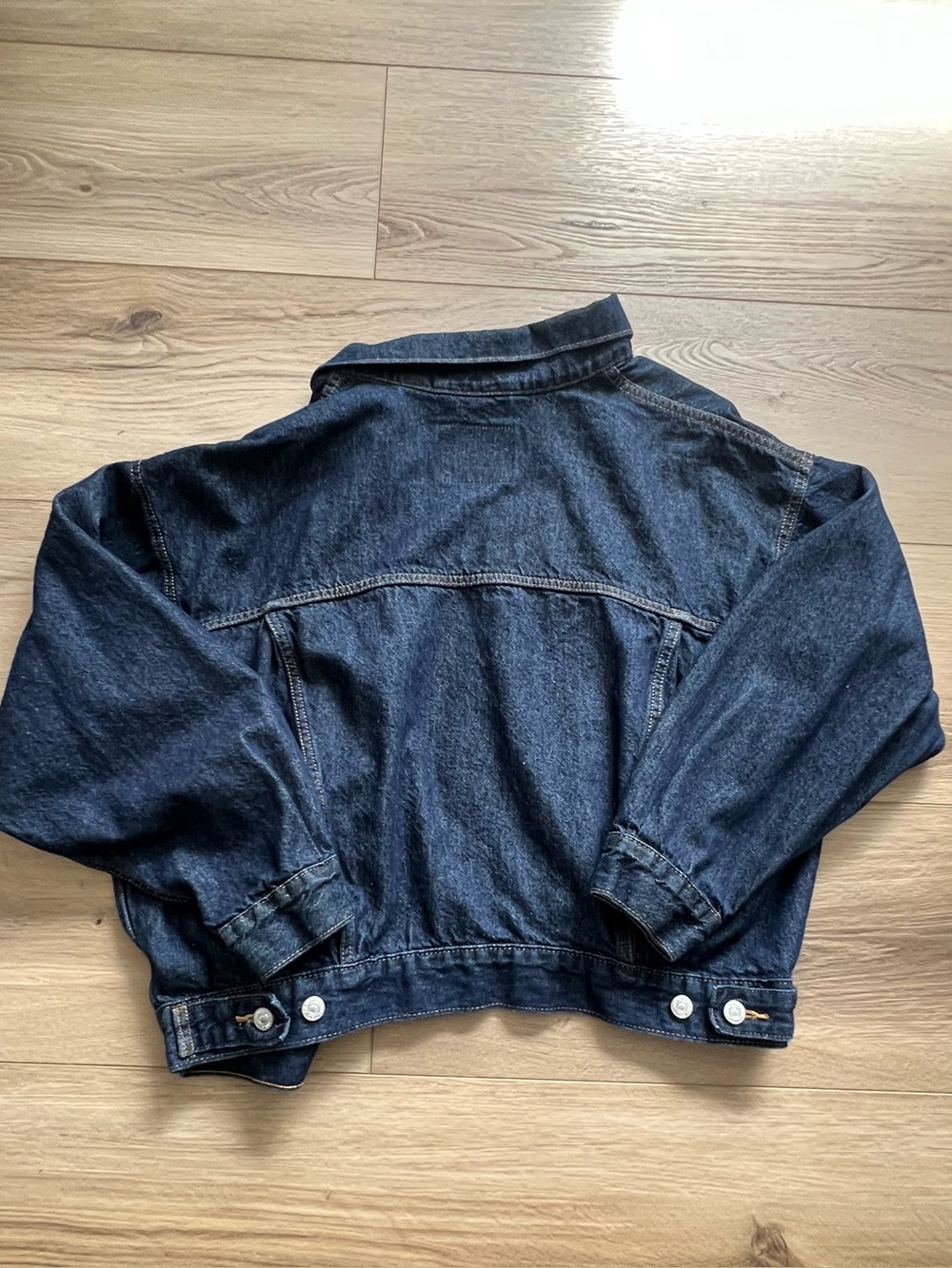 Levi's Dark Indigo Denim Jacket wonens XL - Picture 9 of 9